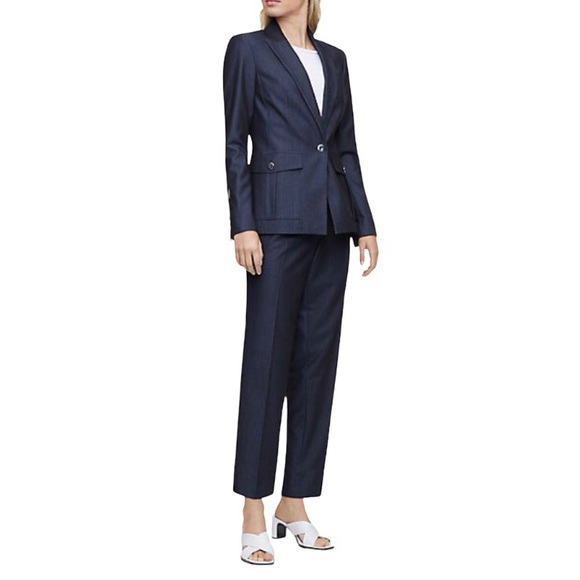 Calvin Klein Women's One-Button Blazer - Picture 2 of 16